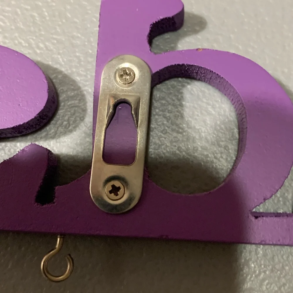 Charming Purple Friends Wall Hook Decor